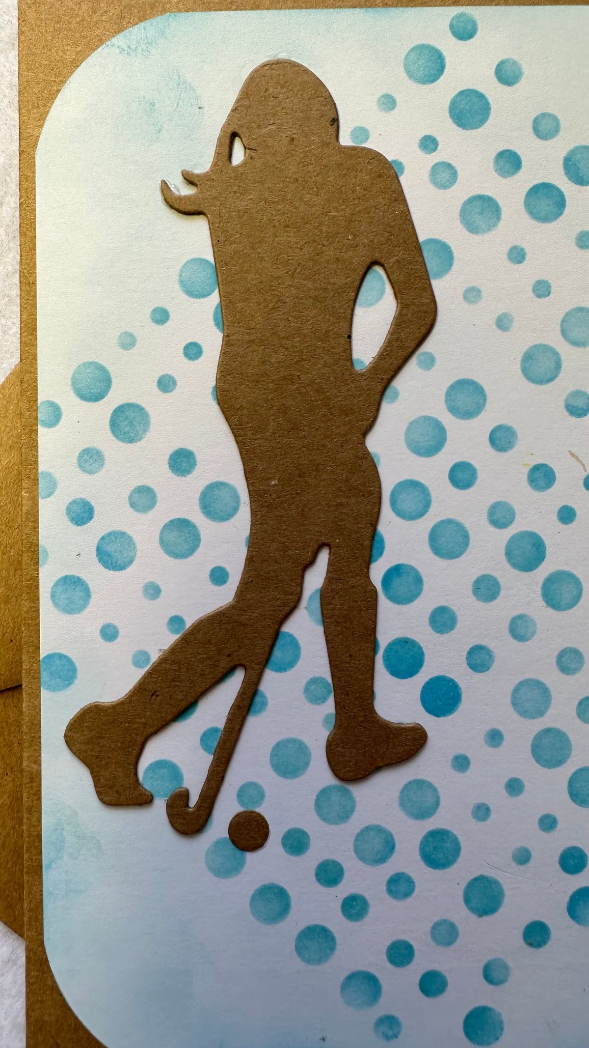 Golfing Day Silhouette Card