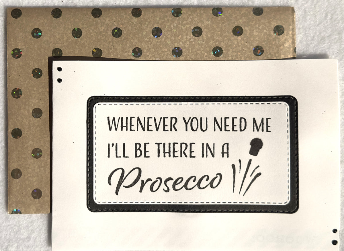 Prosecco Cards Handmade Set of 9