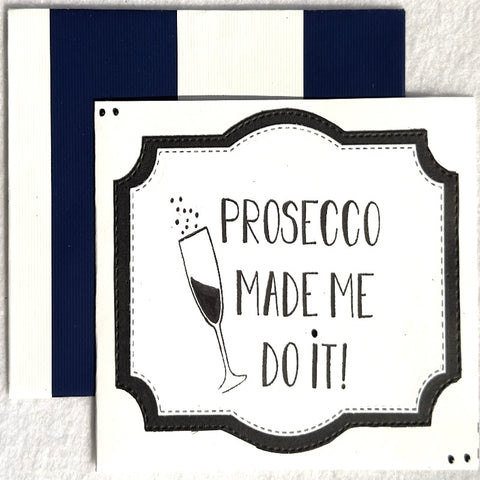 Prosecco Cards Handmade Set of 9