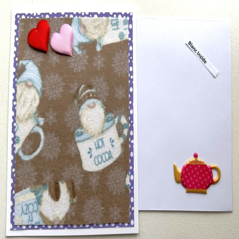 Flannel Gnomes Greeting Card Set of 5