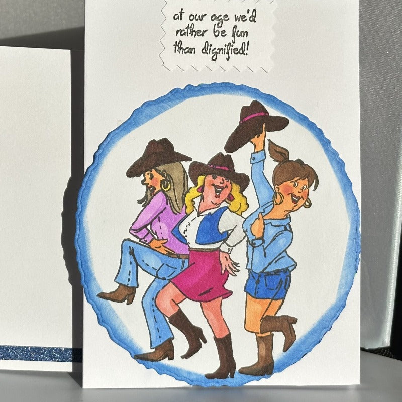 Rodeo Girls Greeting or Birthday Card