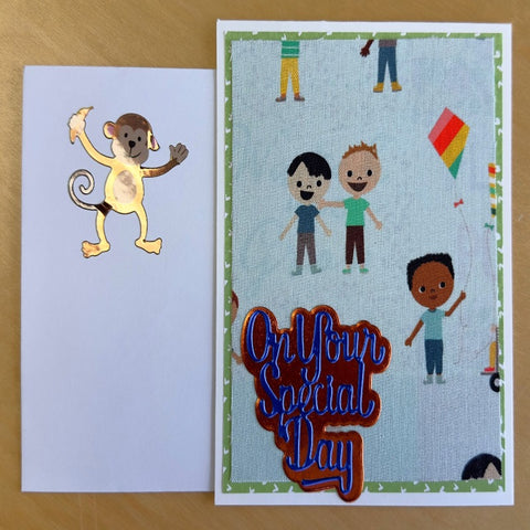 Flannel Child Friendship On Your Special Day Card Set of 3