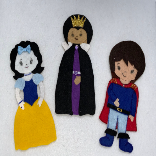 Felt Story Snow White and the Seven Dwarves, Teacher Story Ideas, Circle Time Preschool